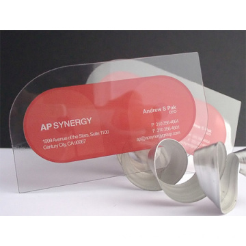 Hot sell factory clear transparent business card